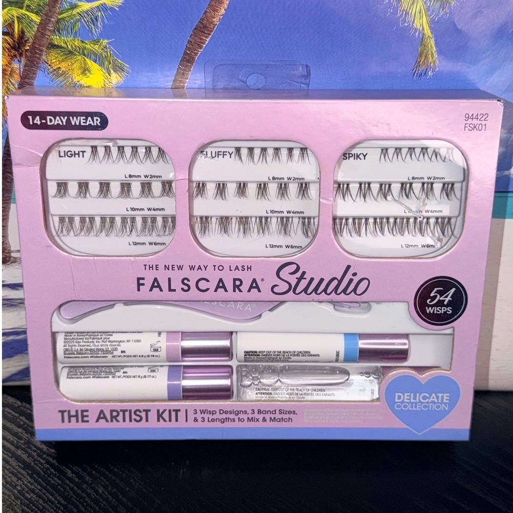 KISS Falscara Studio The Artist Kit I Delicate Collection 54 Wisps Eyelashes New